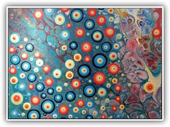 Blob Pouring (V261) 105 x 105 cm - 890€