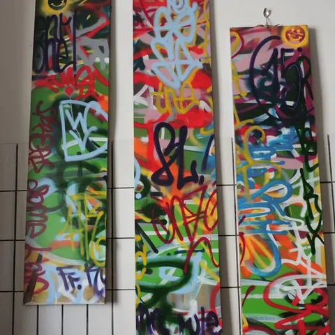Graffiti-Art Trilogie von Schüler der Theresia-Scherer-Schule
