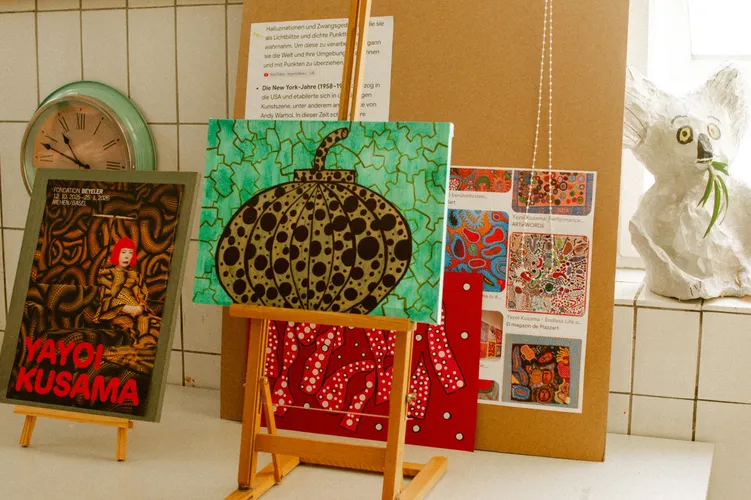 Kusama Art Schülerprojekt